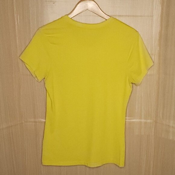 Nike Yellow Funny Saying Athletic Top Medium - Picture 2 of 4